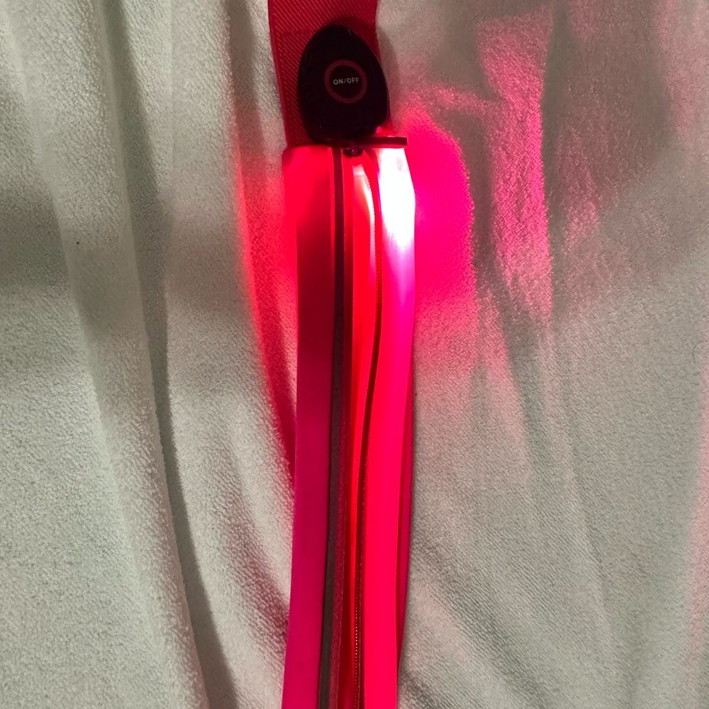 Led pink waist running belt